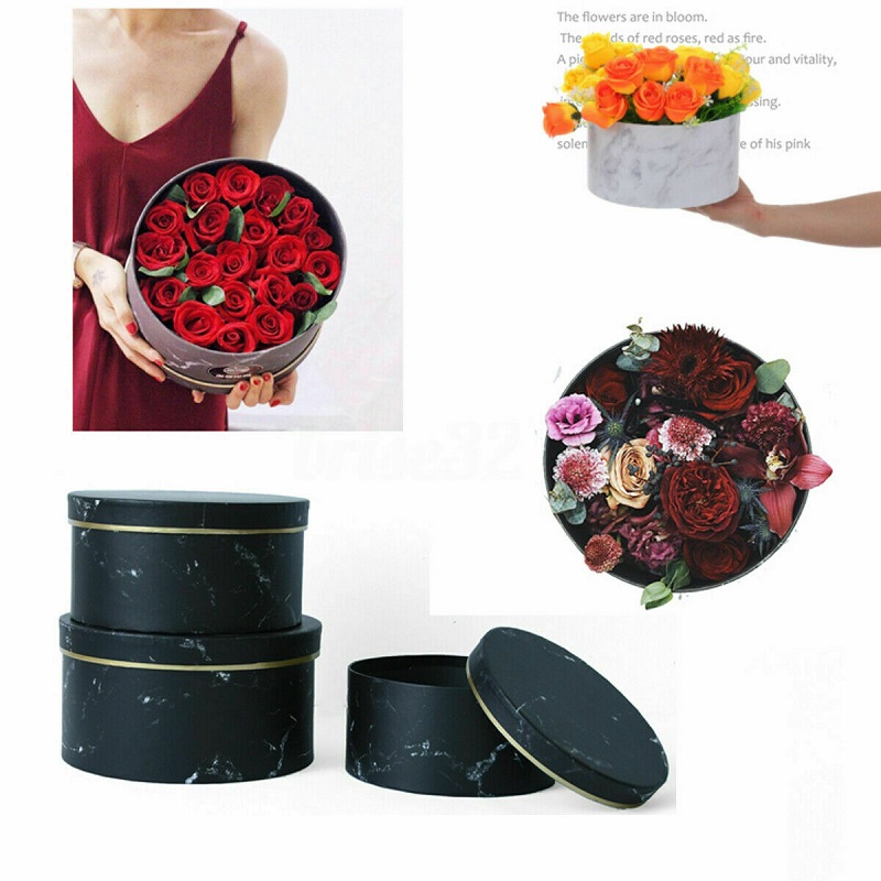 3Pcs Florist Hat Boxes Xmas Fl - Florist Supply Vases ulasan dan harga
