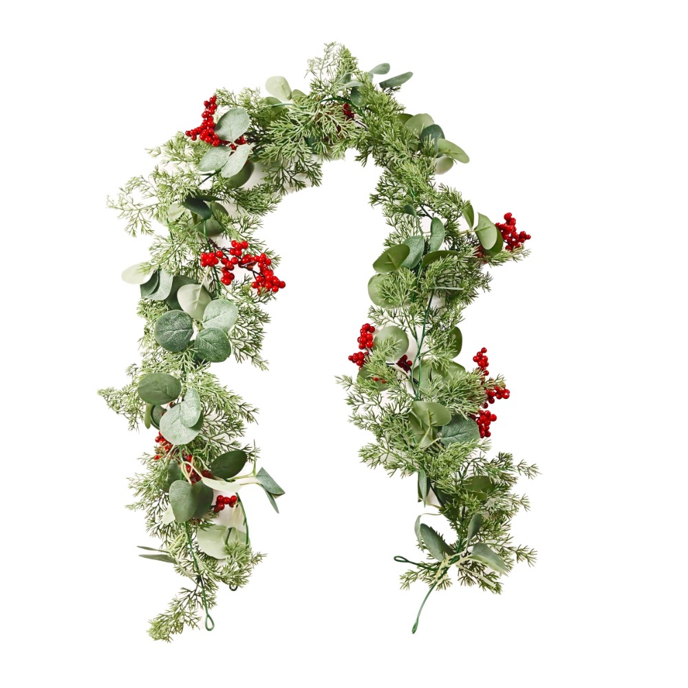 5.9-Foot Length Christmas Garl - Eucalyptus Preserved ulasan dan harga