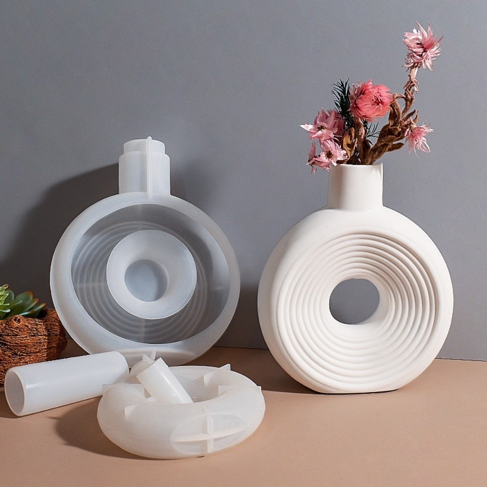 Oval Stripe Silicone Vase Mold - Florist Supply Vases ulasan dan harga