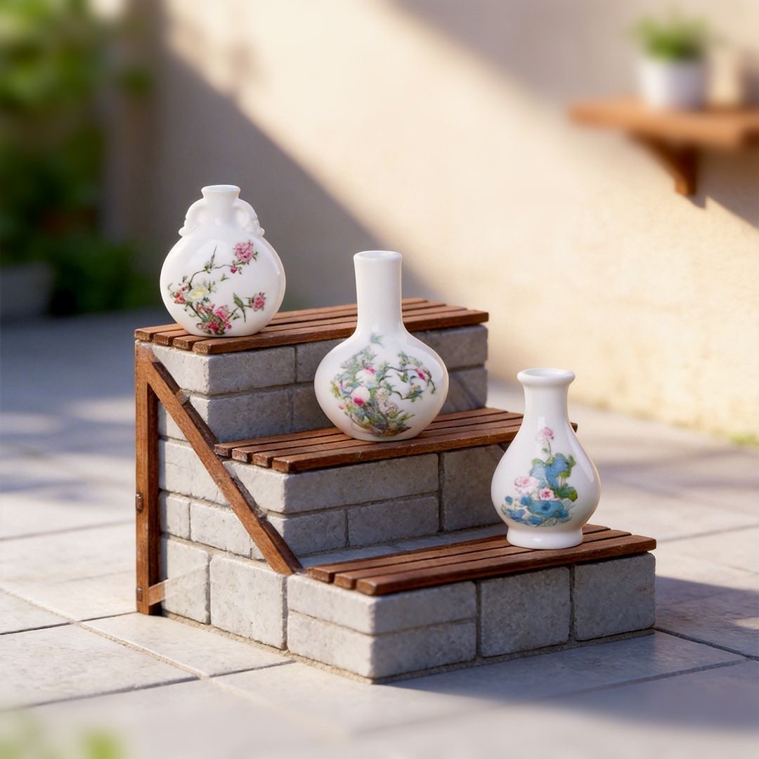 8pcs Simulation Porcelain Resi - Florist Supply Vases ulasan dan harga