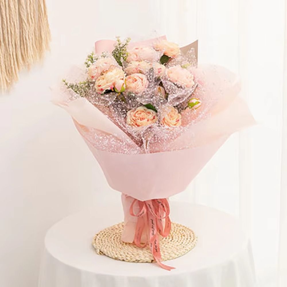 Snowflake Fresh Flower Wrappin - Florist Flower Supply ulasan dan harga